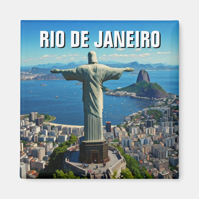 Aimant Rio de Janeiro Christ rédempteur (Devant)