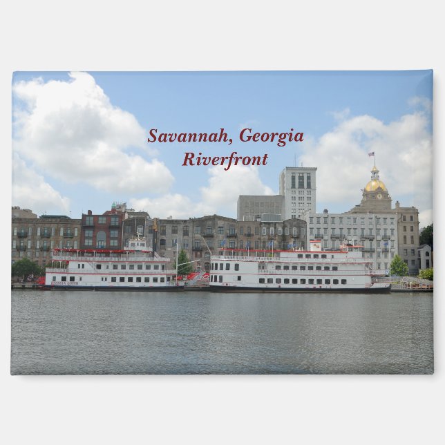 Aimant riverain de Savannah Georgia (Recto)