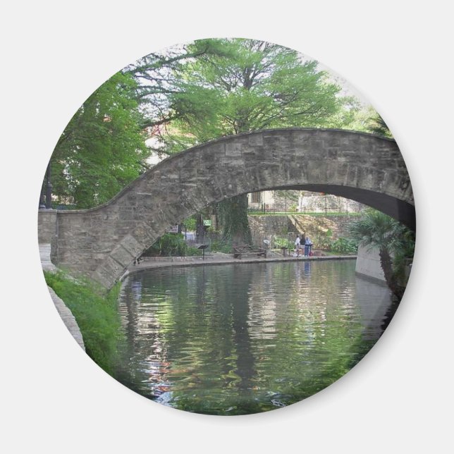 Aimant Riverwalk de San Antonio Bridges (Devant)