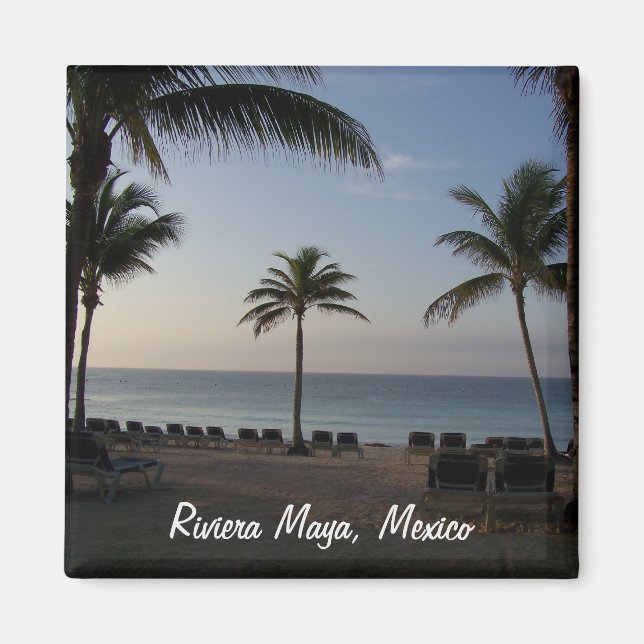 Aimant Riviera Maya Cancun Mexique Plage Vacances (Devant)