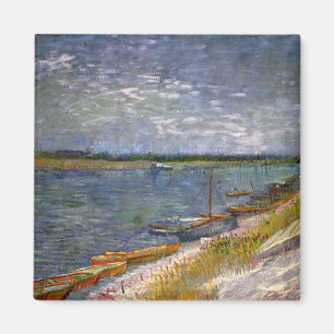 Aimant Rivière avec bateaux à rames par Vincent van Gogh