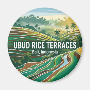 Aimant Rizières d'Ubud Indonésie