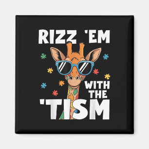Aimant Rizz Em Avec Le Tisme Autisme Giraffe Autisme Drôl