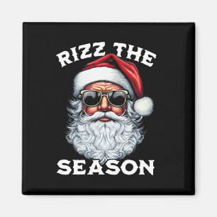 Aimant Rizz La Saison Silly Noël Drôle Santa Hommes T-Shi