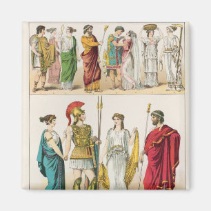 Aimant Robe grecque, de 'der Voelker de Trachten, 1864