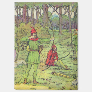 Aimant Robin des Bois dans la forêt