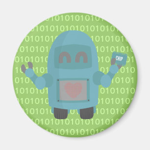 Aimant Robot aime les puces informatiques