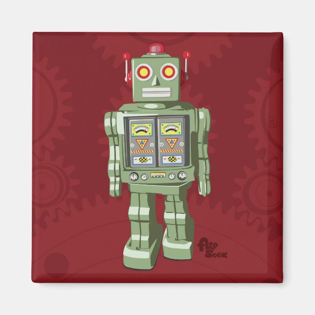 Aimant robot jouet (Devant)