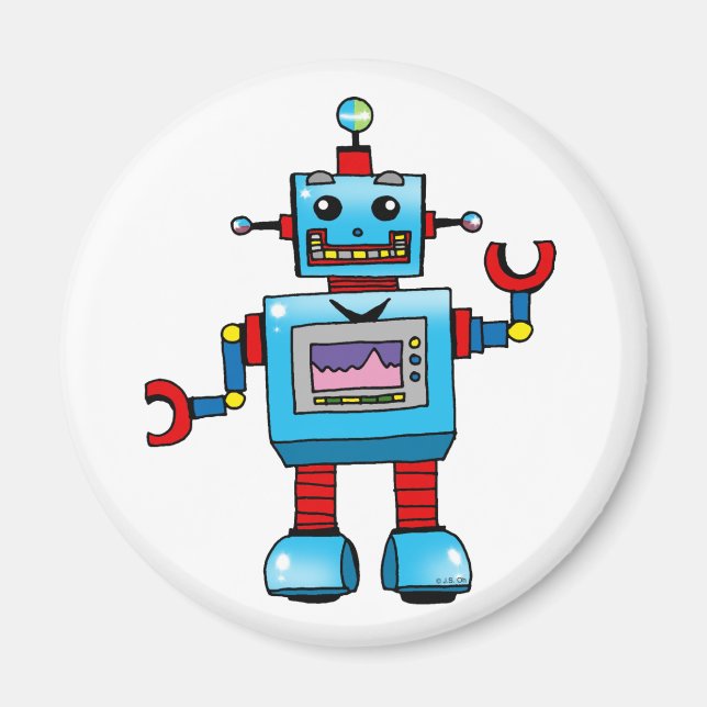 Aimant Robot mignon (Devant)