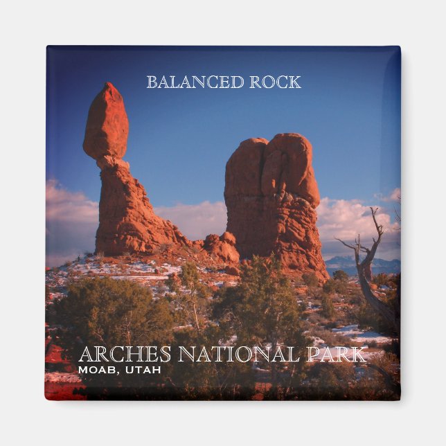 Aimant Roche Balancée, Parc National Des Arches, Moab, Ut (Devant)