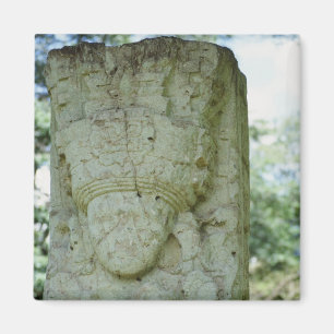 Aimant Roche sculptée Sculpture Ruines mayas anciennes Ho