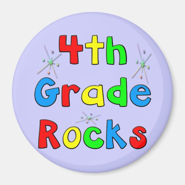 Aimant Roches de 4e année (Devant)