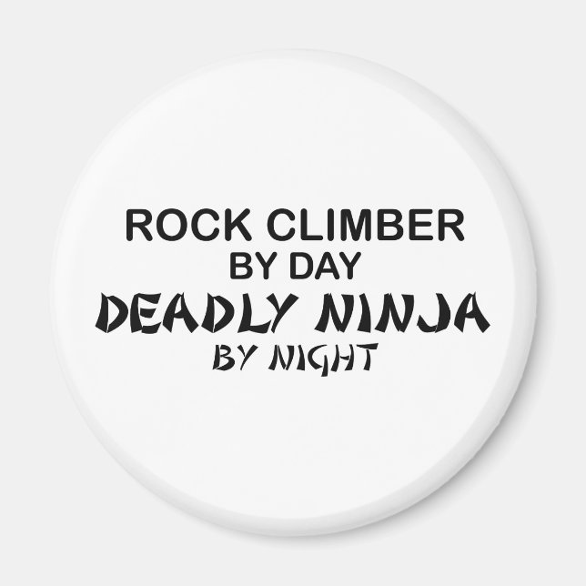 Aimant Rock Climber Mortel Ninja par nuit (Devant)