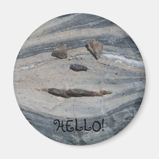 Aimant Rock Face dit Bonjour (Devant)