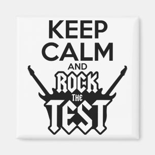 Aimant Rock Le Jour De Test Enseignant Test Idea School