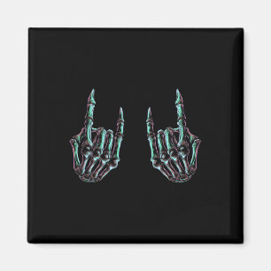 Aimant Rock On Rock Star Skeleton Hands - Concert Band Gr