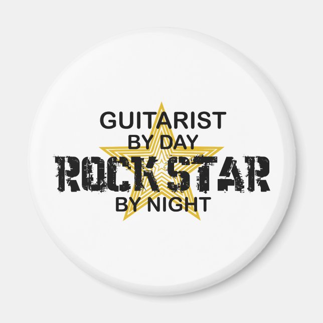 Aimant Rock Star guitariste de nuit (Devant)