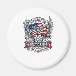 Aimant Rocker du bandana patriotique Méta musique Old Glo