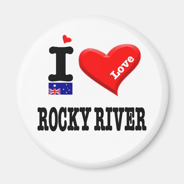 Aimant ROCKY RIVER - I Love (Devant)