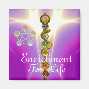 AIMANT RODE D'ASCLEPIUS 7 CHAKRAS, YOGA, ÉNERGIE SPIRITUE