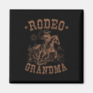 Aimant Rodeo Grand-mère Western Cowboy Famille Correspond