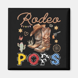 Aimant Rodeo Pops Anniversaire Occidental Cow-boy Famille