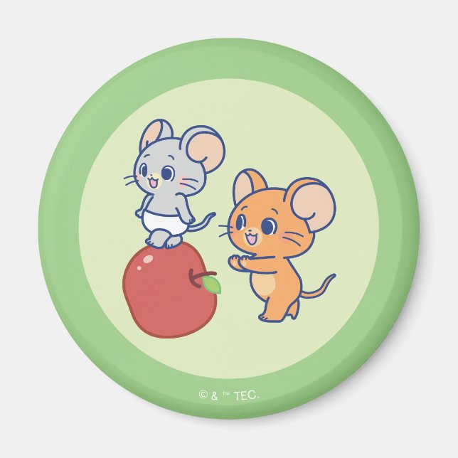 Aimant Rollage Anime Tuffy et Jerry Apple (Devant)