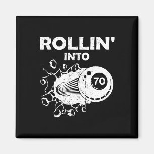 Aimant Rollin Into 70 Billiards 70e Anniversaire Flaming 