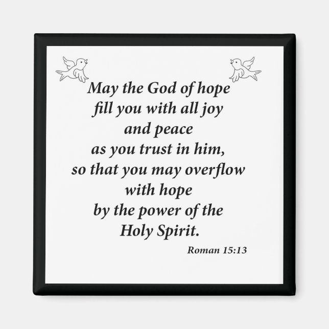 Aimant Romains 15:13 (Devant)