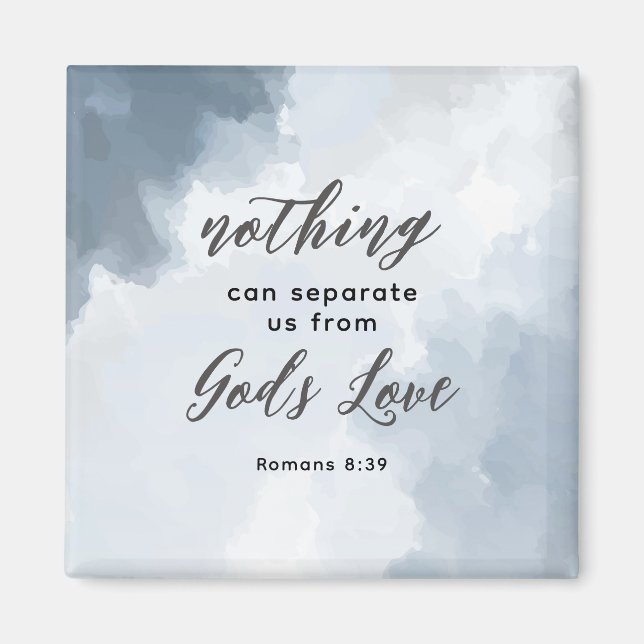 Aimant Romains 8:39 La Bible Amour de Dieu Verse Chrétien (Devant)