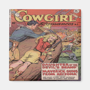 Aimant Romance de la cowgirl occidentale