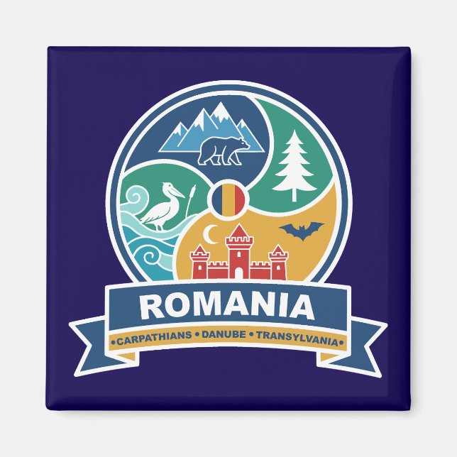 Aimant Romania Carpathians Danube Transylvania (Devant)