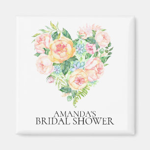 Aimant romantique de faveur de Fête de la mariée