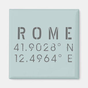 Aimant Rome Latitude et Longitude