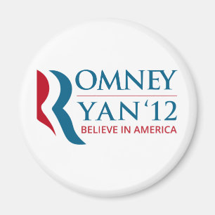 Aimant Romney/Ryan 2012 pour le président des USA et le