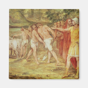Aimant Romulus marquant les limites de Rome