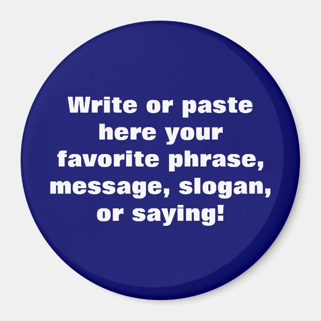 Aimant rond (3 Pouces) (Devant)