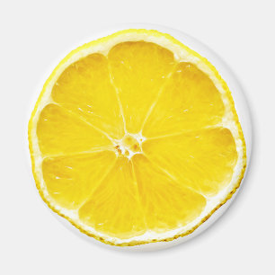 Aimant rond à tranche de citron