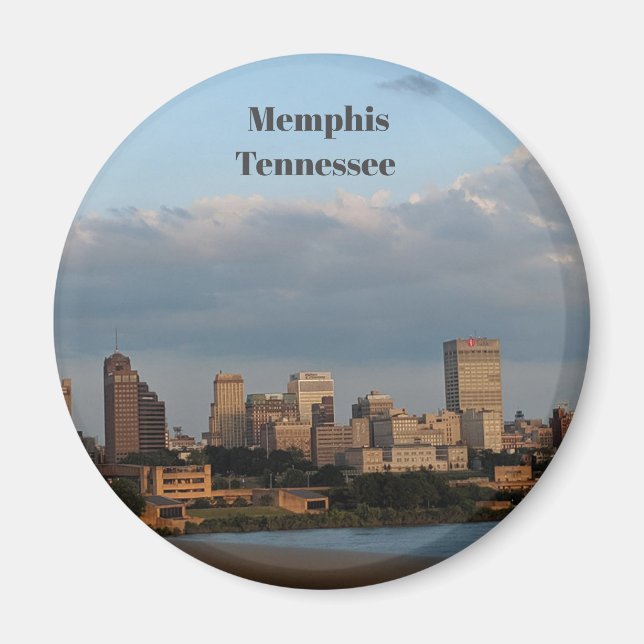 Aimant rond, aimant, Memphis, Tennessee, (Devant)