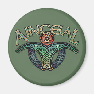 Aimant rond Angel gaélique