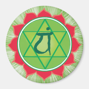 Aimant rond Coeur Chakra Anahata