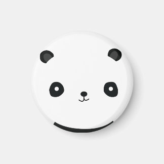 Aimant rond Cute Panda 2 pouces