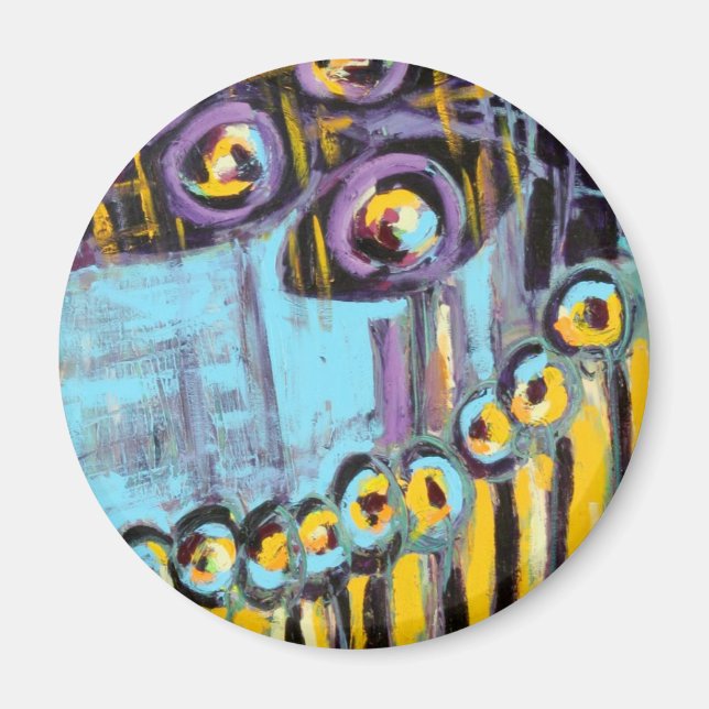 Aimant rond de conception personnalisé (Devant)