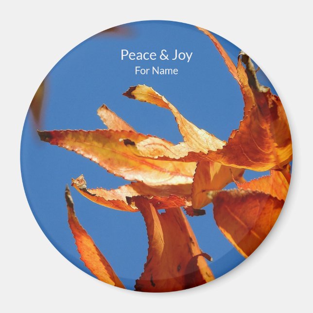 Aimant rond de l'automne (Devant)