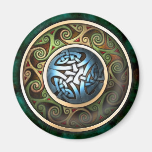 Aimant rond de noeud celtique
