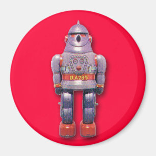 Aimant rond de robot japonais de jouet