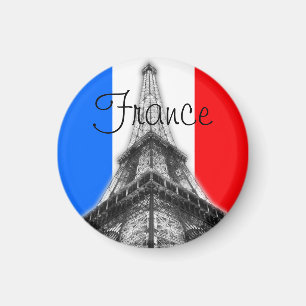 Aimant rond de Tour Eiffel de la France