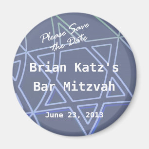 Aimant rond d'étoile de David