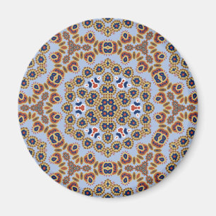 aimant rond floral minuscule 1