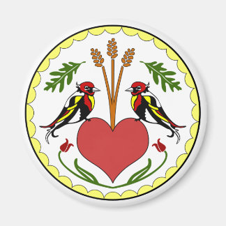 Aimant rond - Long, Joyeux Relation Hex